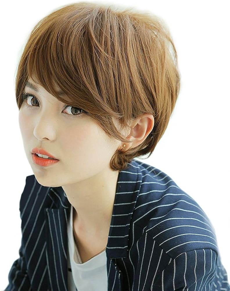 Amazon ブライトララ ウィッグ ボブ フルウィッグ ショート ウイッグ カール エクステ つけ毛 男装ウィッグ Ly36 Ab M フルウィッグ 通販