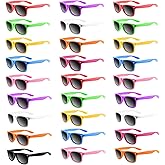 FEPITO 60 Pack Neon Sunglasses in Bulk 10 Colors Sunglasses Party Favors for Beach Birthday Party Pool Wedding Party Supplies