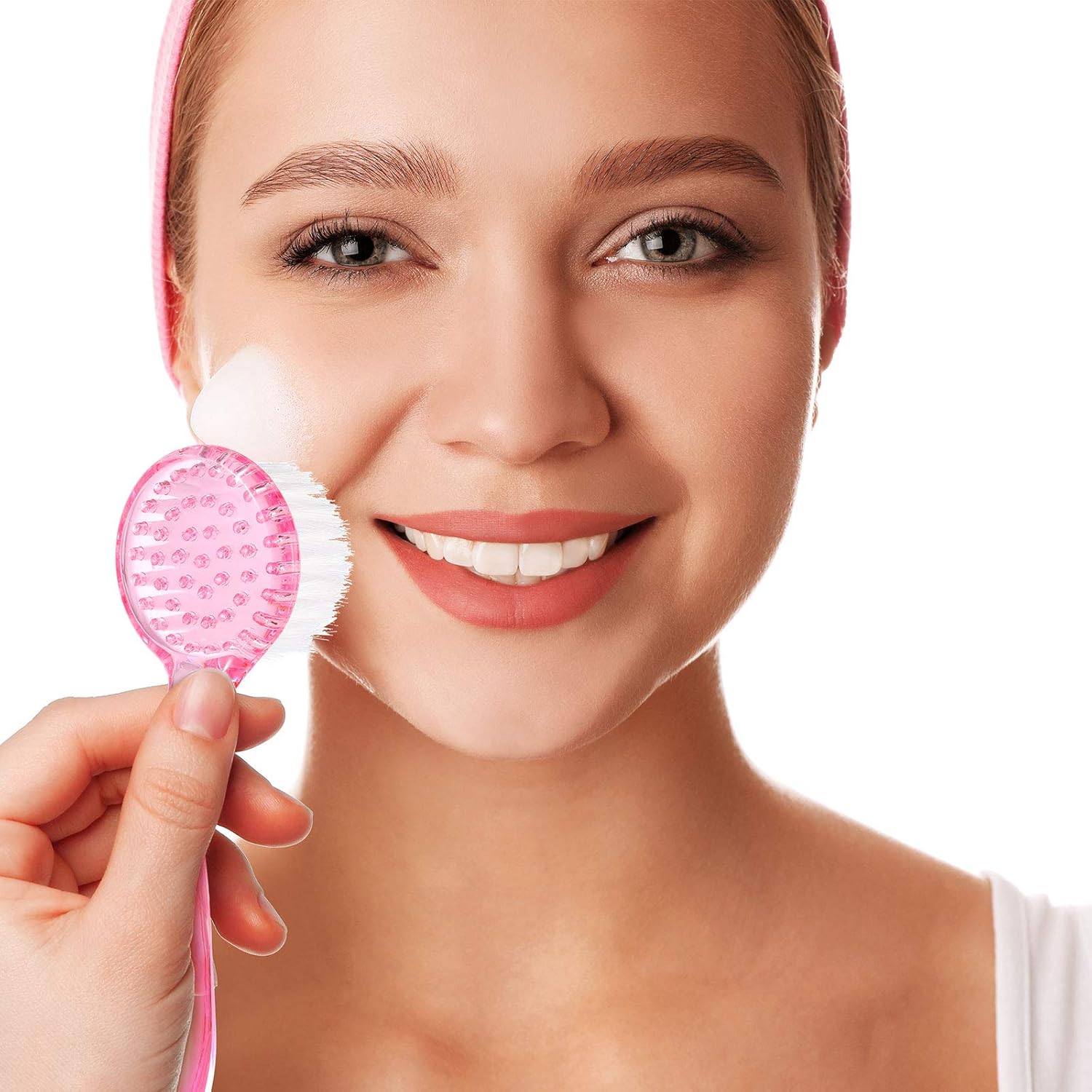 6 Pieces Facial Lips Cleansing Brush Set 2 Pieces Soft Silicone Face Scrubbers 2 Pieces Lips Scrub Silicone Exfoliating Brush 2 Pieces Facial Soft Bristle Exfoliator Cleaner Brush for Makeup Skincare: Beauty