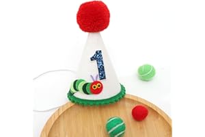 Agkvw Hungry Caterpillar Birthday Crown - Costume Headwear for Boys, 1st Birthday Party Decoration, Cake Smash Crown