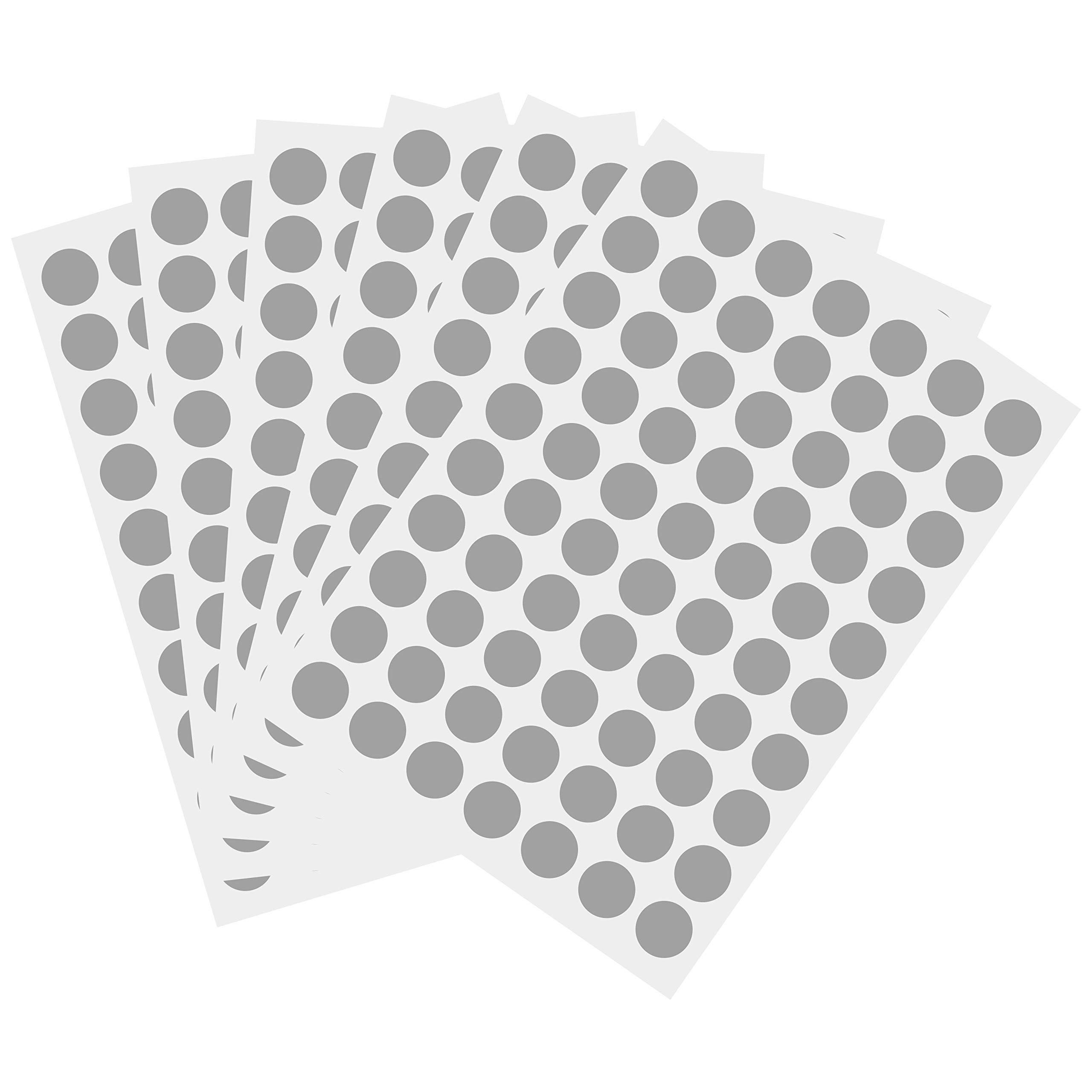 Photo 1 of 1050 PCS 3/4 Inch Round Color-Code Dot Stickers, Color Coded Circle Stickers for Classroom Office (Grey)