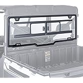 KEMIMOTO UTV Sliding Glass Rear Window Compatible with Polaris Ranger 1000 900 570 XP Crew Fullsize 2013-2025 2026, Vented Scratch-Resistant UV-Proof Back Windshield Fit Roof Accessories Parts