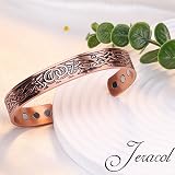 Jeracol Copper Magnetic Bracelet for Men Women 6 Magnets Adjustable Cuff Box view 6