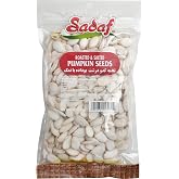 Sadaf Pumpkin Seeds Roasted &amp; Salted - Pumpkin Seeds for Cooking and Snacking - Roasted Pepitas - Semillas de Calabaza - Vegetarian - 5 Oz Resealable Bag