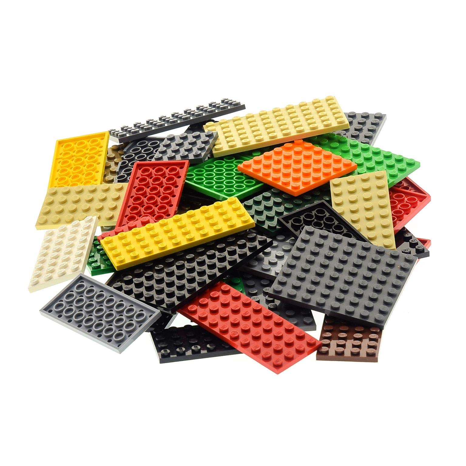 50 Plates Plate Random Mixed Colours Building Plate Base Plate Lego K1