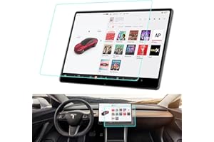 REDANGEL Tesla Model 3/Y Screen Protector, Center Console Touch Screen Tempered Glass Protective Film, Navigation Touch Screen Protector, Scratch Resistant, Fingerprint Resistant