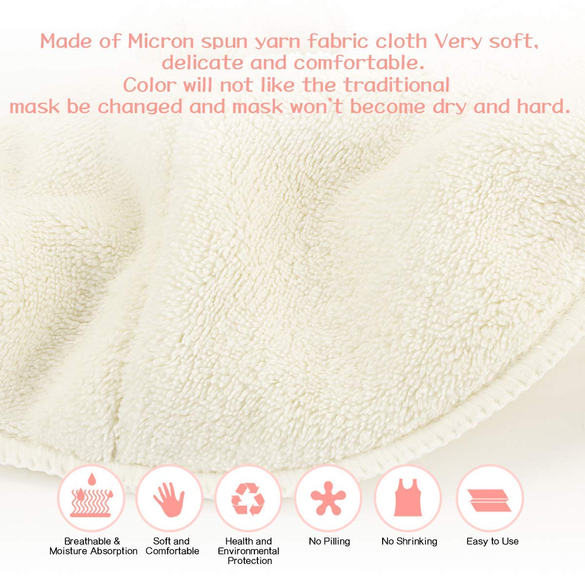 Face Towel Mask Reusable Face Steamer Towel Hot and Cold Compress Moisturizing Anti Anging Skin Rejuvenation Facial Skin Care Mask