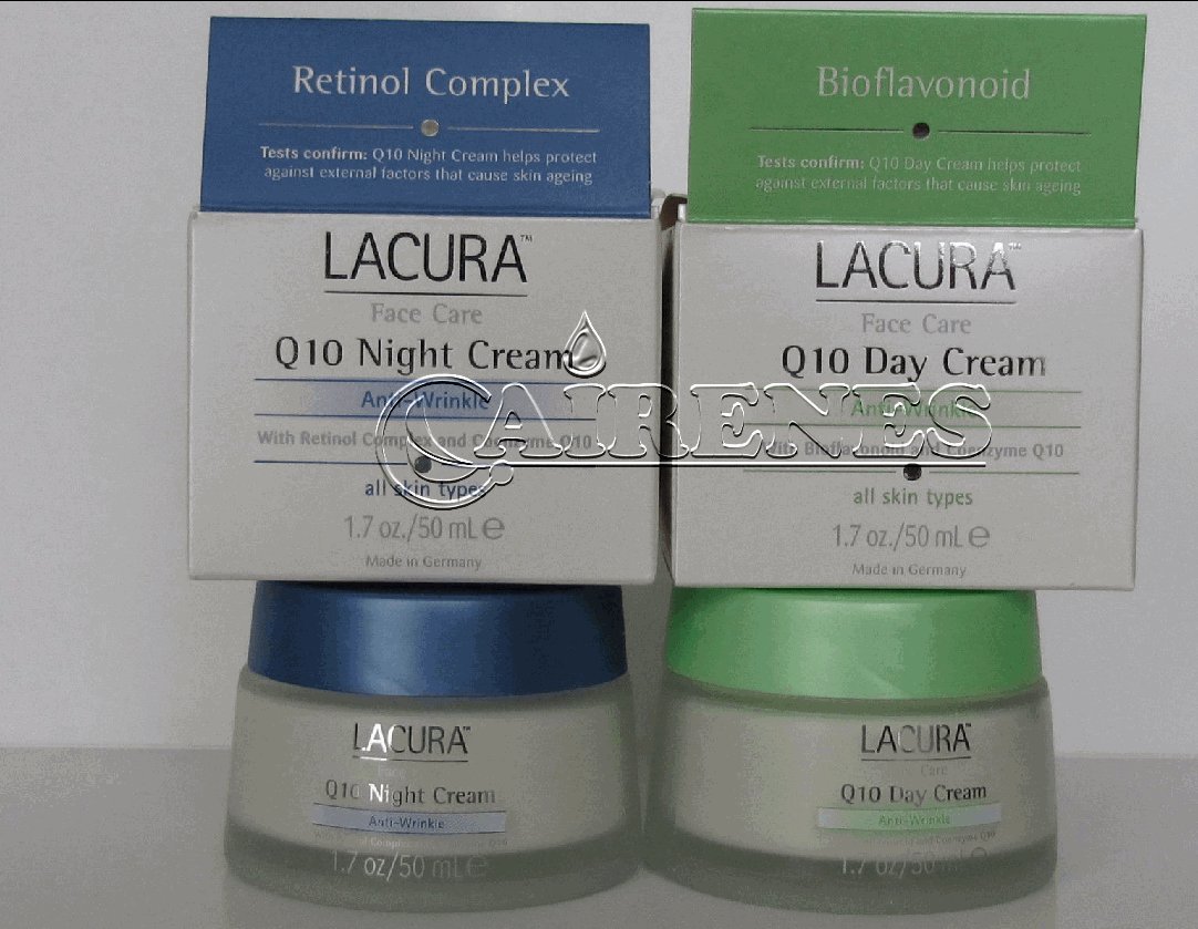 Lacura Face Care Q10 Renew AntiWrinkle Day Cream + Lacura Q10 Anti