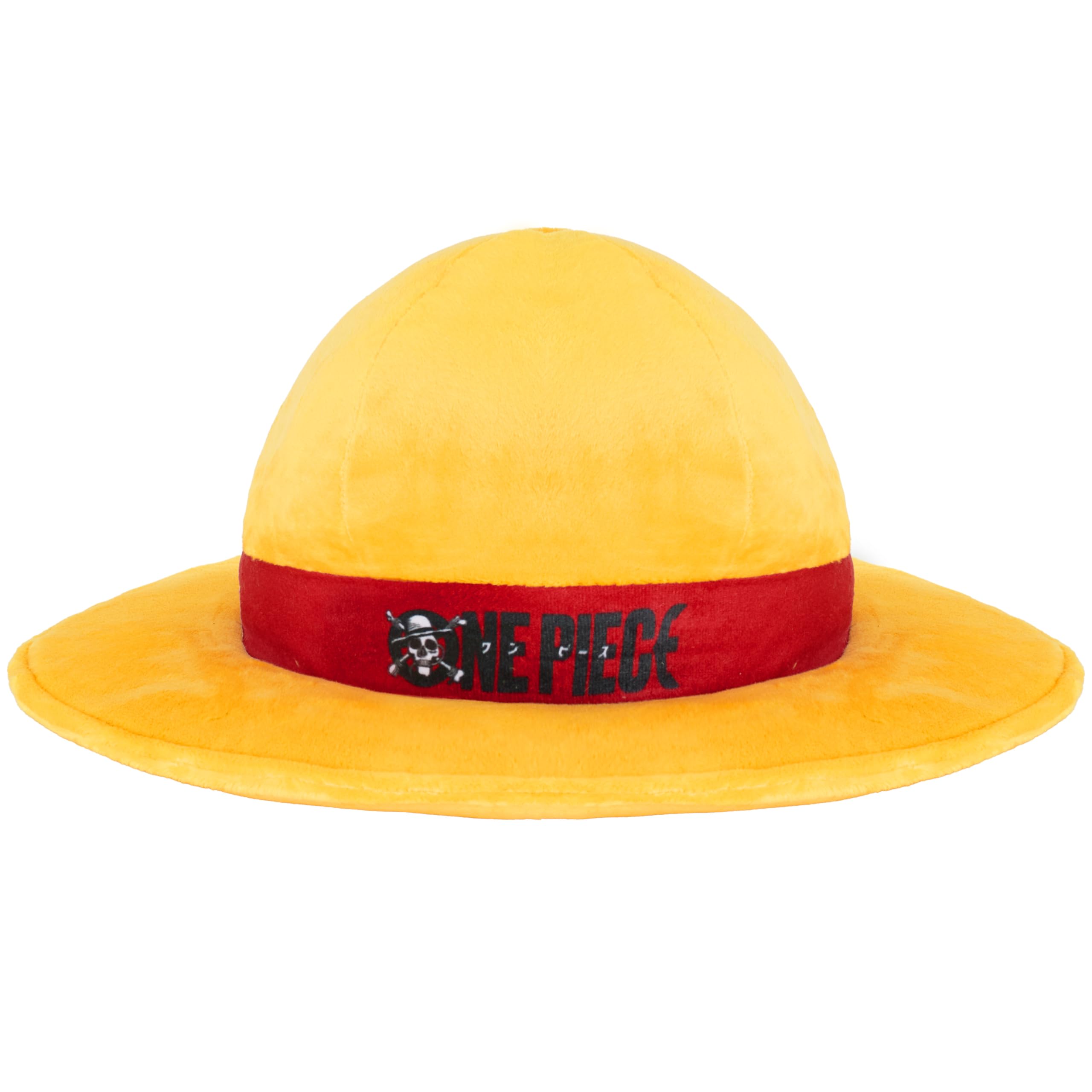 Get Trend One Piece 3D Plush Cushion for Sofa & Bed, Cute Hugging & Cuddle Cushion for Kids Teens & Adults, Adorable Manga Anime Gifts for Boys (Yellow One Piece, L35 x W35) — image 1