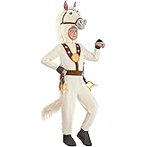 Disney Tangled Maximus Children's Horse Costume | White Equestrian Character Jumpsuit With Headpiece And Saddle