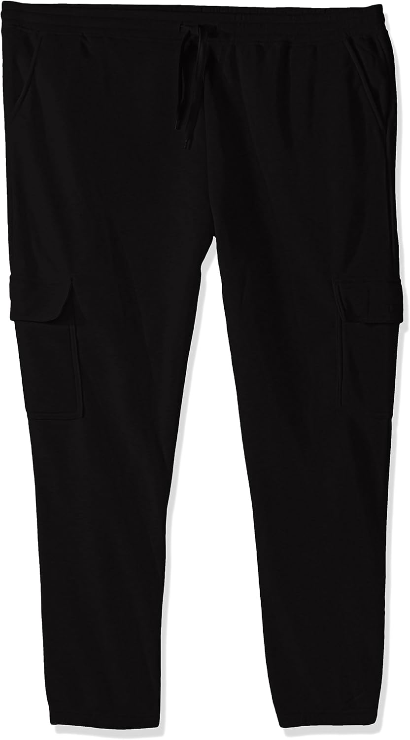 Southpole Men's Big and Tall Active Basic Fleece Open Bottom Cargo Pants: Clothing