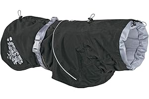 Hurtta Monsoon Coat, Dog Raincoat, BlackBerry, 20 in