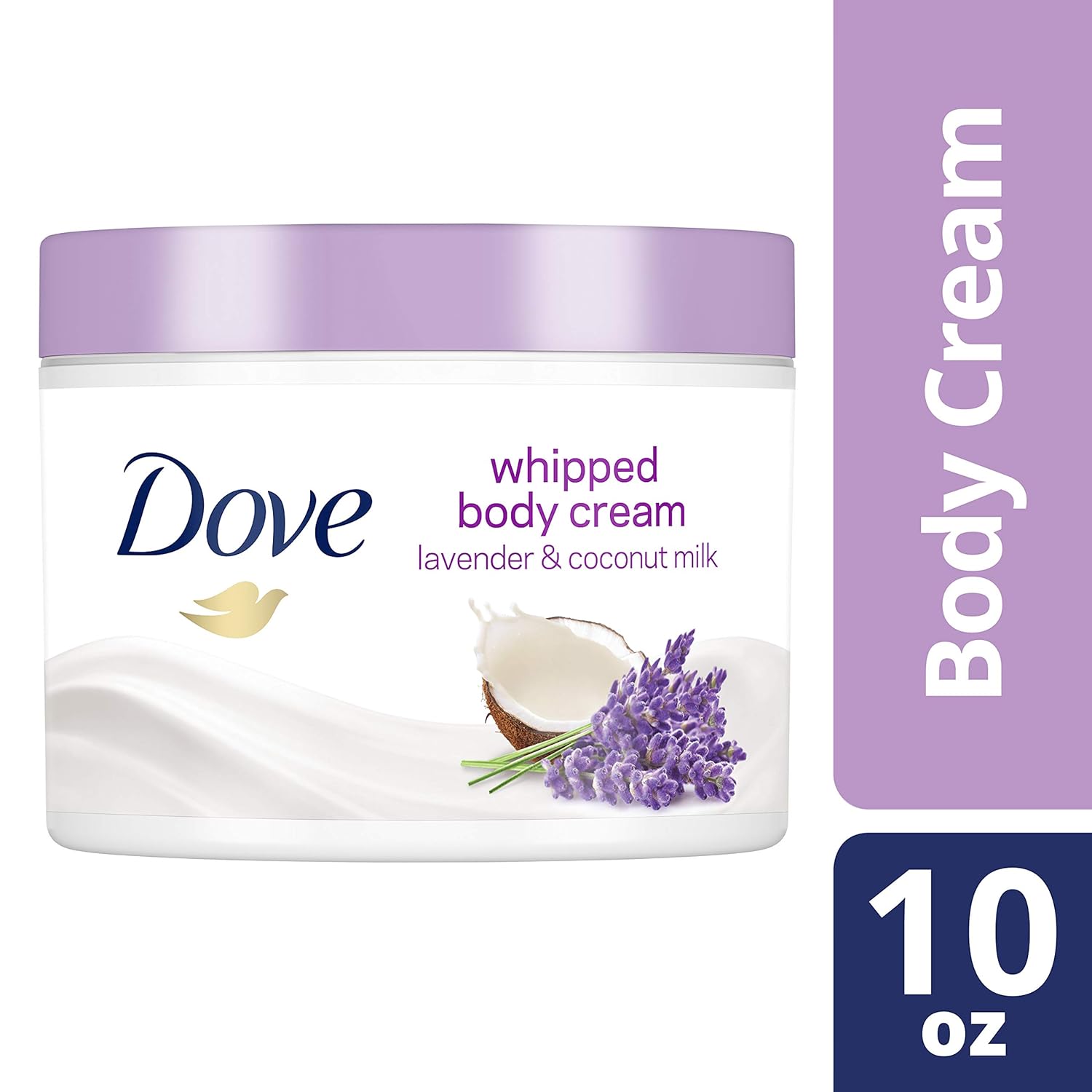 Dove Whipped Lavender and Coconut Milk Body Cream 10 oz: Beauty