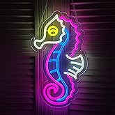 Novelty Seahorse Neon Sign Art Wall Lights for Business Beer Bar Club Bedroom Windows Glass Hotel Pub Cafe Wedding Birthday Party Gifts