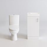 iBathUK Vanity Sink Unit & Close Coupled Toilet Set Soft Close Ceramic view 4