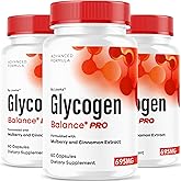 (3 Pack) Glycogen Balance Pro Capsules - Official GlycogenBalance Pro Advanced Supplement Support Pills - Maximum Strength, All Natural Formula For Overall Health & Wellness, 180 Capsules For 3 Months