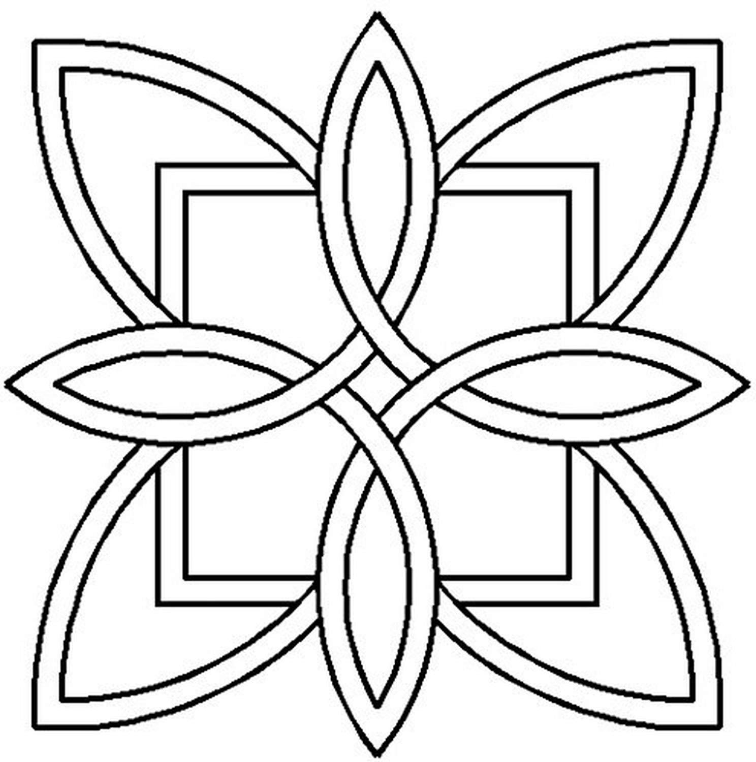 Quilting Creations Celtic Floral Design Quilt Stencil, 7"