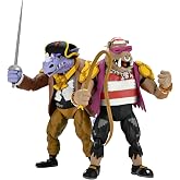 NECA TMNT Turtles in Times - Pirate Rocksteady &amp; Bebop - 7" Scale Action Figures
