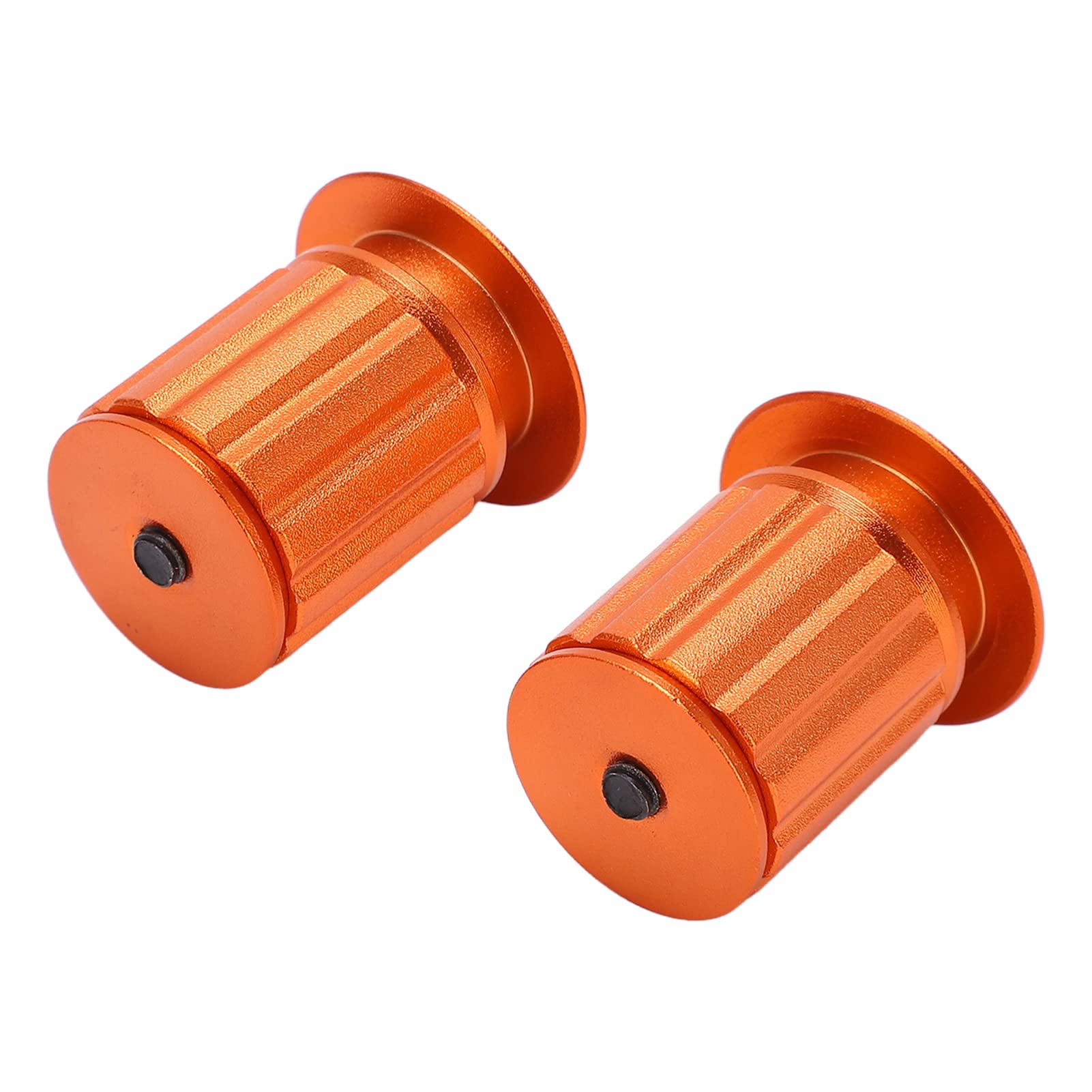 Bike Bar End Plugs Aluminum Bicycle Handlebar Grips for 18-20mm/0.7-0.8in Bicycle Handlebar Road bike(orange)