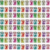 Sailanzi 16pcs Resin luminous square dried flower set series Pendant Jewelry Making DIY Keychain Earrings Pendant Various Design Charms for Jewelry Making Bracelets Necklace (SN817)