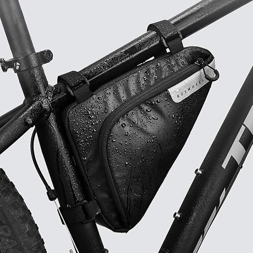 ROSWHEEL Radtasche Triangle Bag Fahrradtasche Rahmentasche mit Reflektierend LOGO für für Alle Fahrräder, 2018 Neuer Stil( 1.