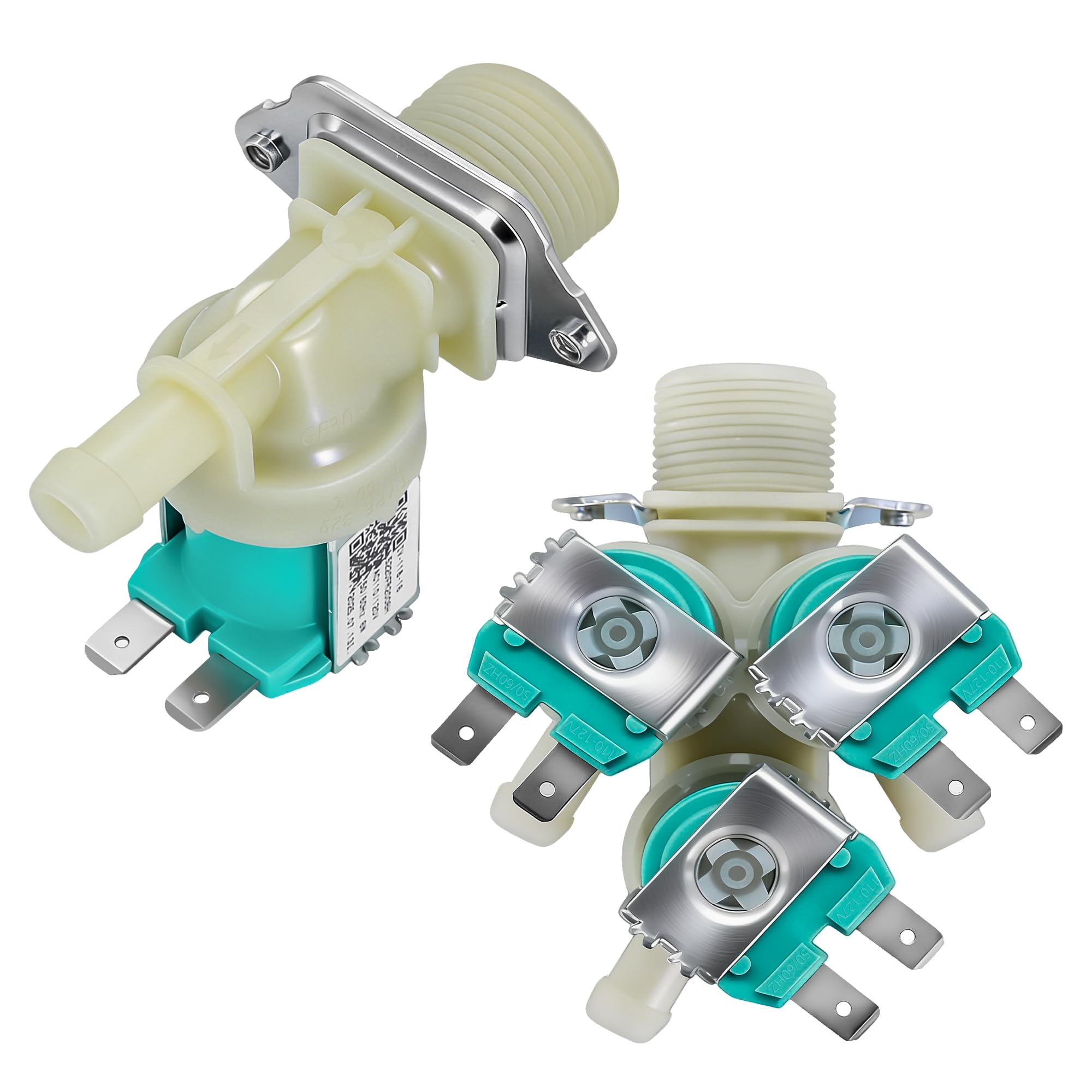 Photo 1 of WM9500HKA WM9000HWA Washer Water Inlet Valves Fit for LG WM8100HVA WM8000HWA WM8000HVA WM5000HWA WM4270HVA WM4070HWA WM3770HVA WM3670HWA WM3670HVA WM3370HWA WM3470HWA WM2277HS WM2650HWA WM2655HVA