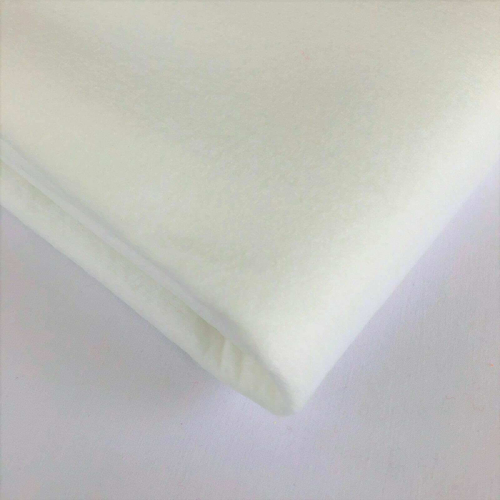 58" / 150 cm Wide Multi Purpose Acrylic Felt Baize Fabric Material Suitable for Poker Bridge Card Craft Table (Available in 13 Colours) (White)