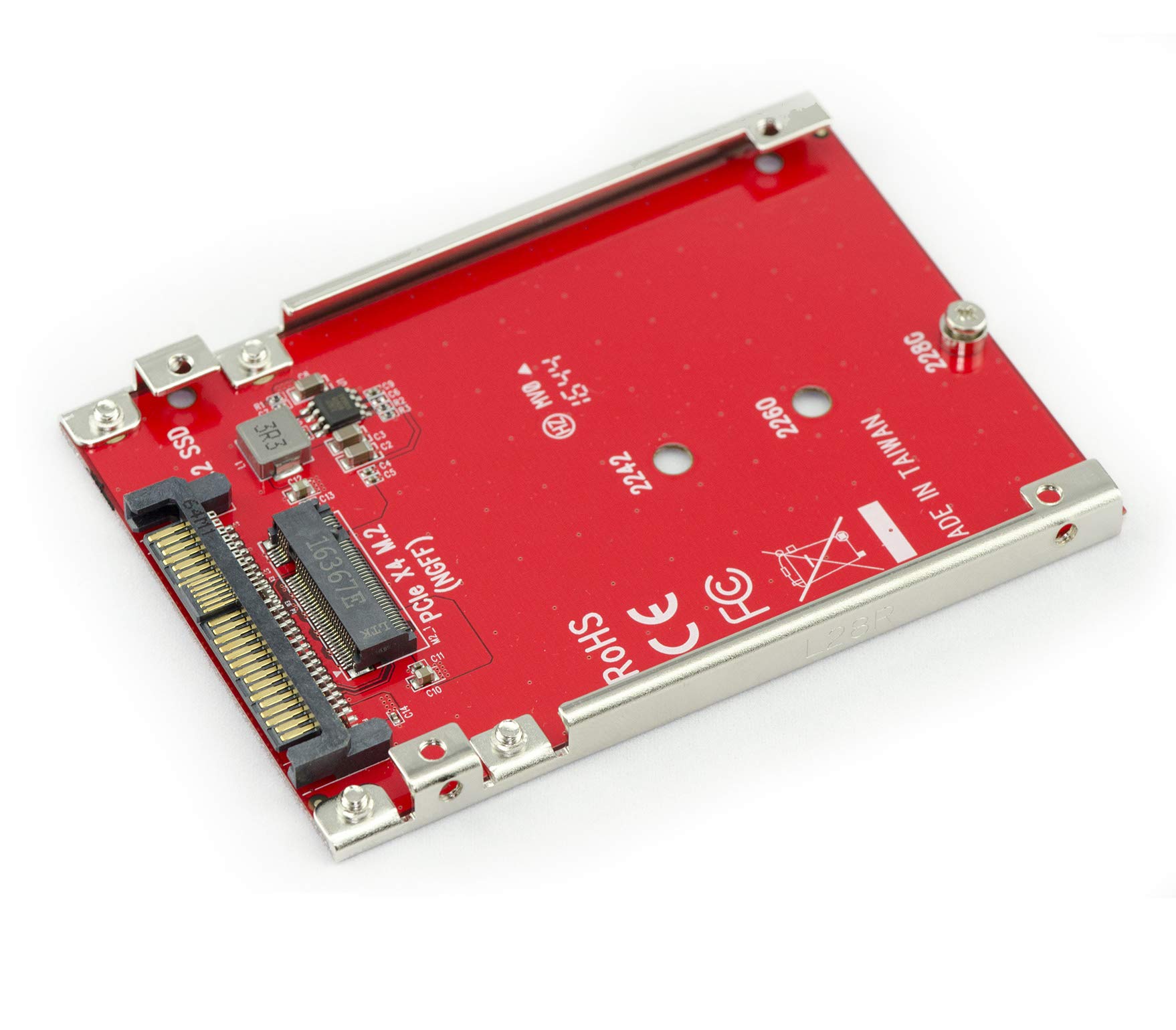 KALEA-INFORMATIQUE Adapter converter for mounting an M.2 NVMe SSD on a U.2 SSD port. M2 M Key to U2 68Pin conversion SFF-8639