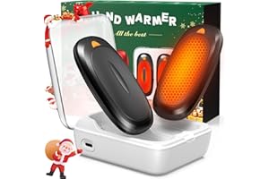 INNOPOWER 3-in-1 Electric Hand Warmers Rechargeable 2 Pack,14000mAh Portable Dual-Sided Handwarmer with Charging Case, 3 Levels Fast Heating Pocket Warmers,Gifts for Men,Women,Raynauds,Hunting Gear
