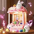 Skirfy Claw Machines for Kids Adults, Claw Machines Toys, Electronic Claw Game Machine for Party Easter Eggs Gifts with Glowing Bunny Claw Machines Prizes