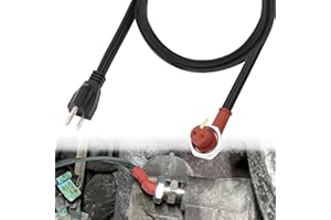 ONYUOKU 120V Block Heater Cord 251919 for Ford 7.3 6.0 6.4 6.7 L Powerstroke Diesel F250 F350 Dodge Ram Cummins Diesel 5.9, 6.7 L Fits Heavy Duty Immersion Heaters and Engine Block Heaters,6-feet