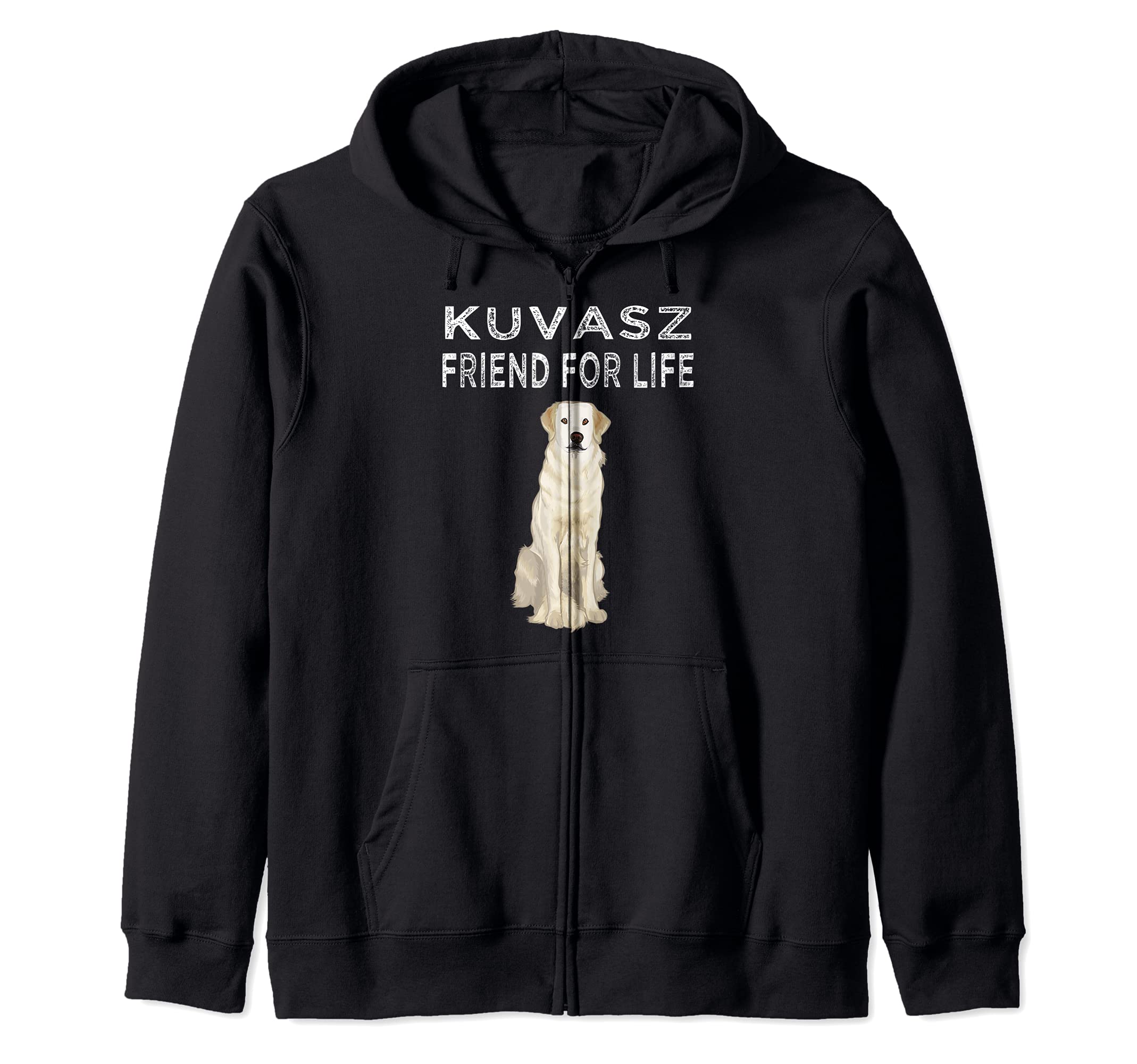 Kuvaszok Friend For Life Dog Lover Friendship Zip Hoodie