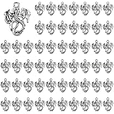 DICOSMETIC 80Pcs Dragon Charms Pendants Alloy Flying Dragon Charm Gothic Necklace Charms Antique Silver Tibetan Charm for Bracelet Necklace Earring Jewelry Making, 21x16mm
