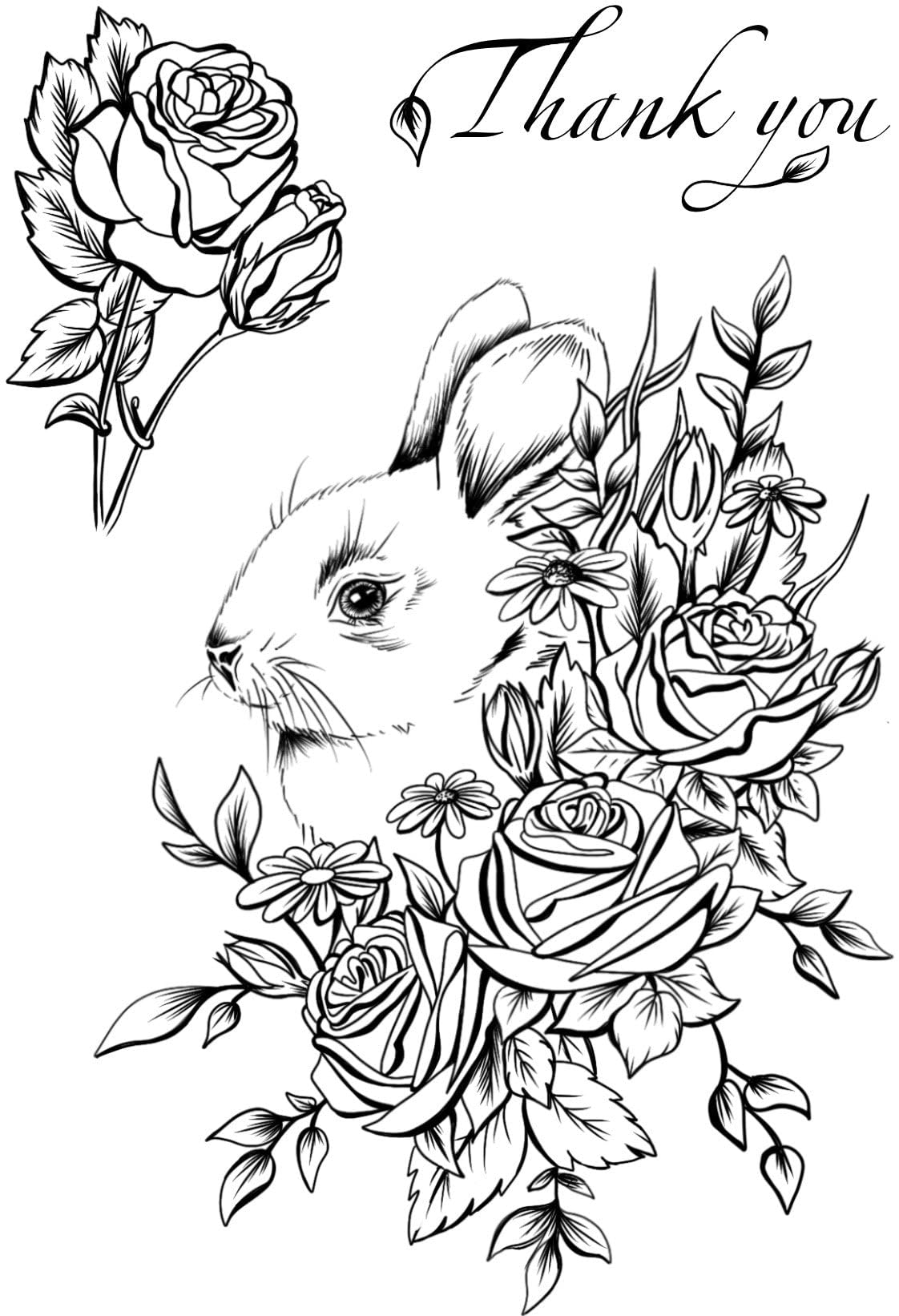 Creative Expressions Designer Boutique Rosy Whiskers 4 in x 6 in Stamp Set, 4 x 6 inch