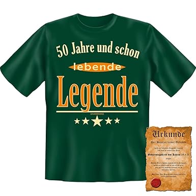 Lustige Sprüche Fun Tshirt 50 Jahre Und Schon Lebende