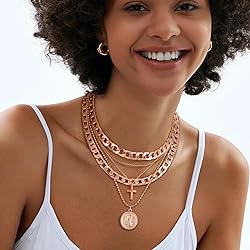 MJartoria Layered Necklaces for Women Trendy Retro