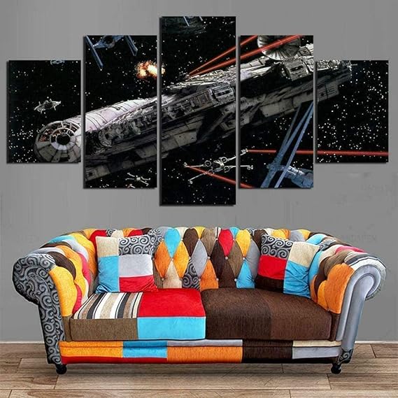 Amazon.com: Canvas Painting 5 Piece Painting Wall Art Star Wars