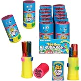 Push Pop Triple Power Three-In-One Halloween Candy Lollipops, 12 Ct | Halloween candy lollipops, individually wrapped in assorted fruity flavors, for trick-or-treat bags &amp; party favors