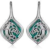Horse Earrings 925 Sterling Silver Turquoise Horse LeverBack Earrings Turquoise Jewelry Gifts for Women