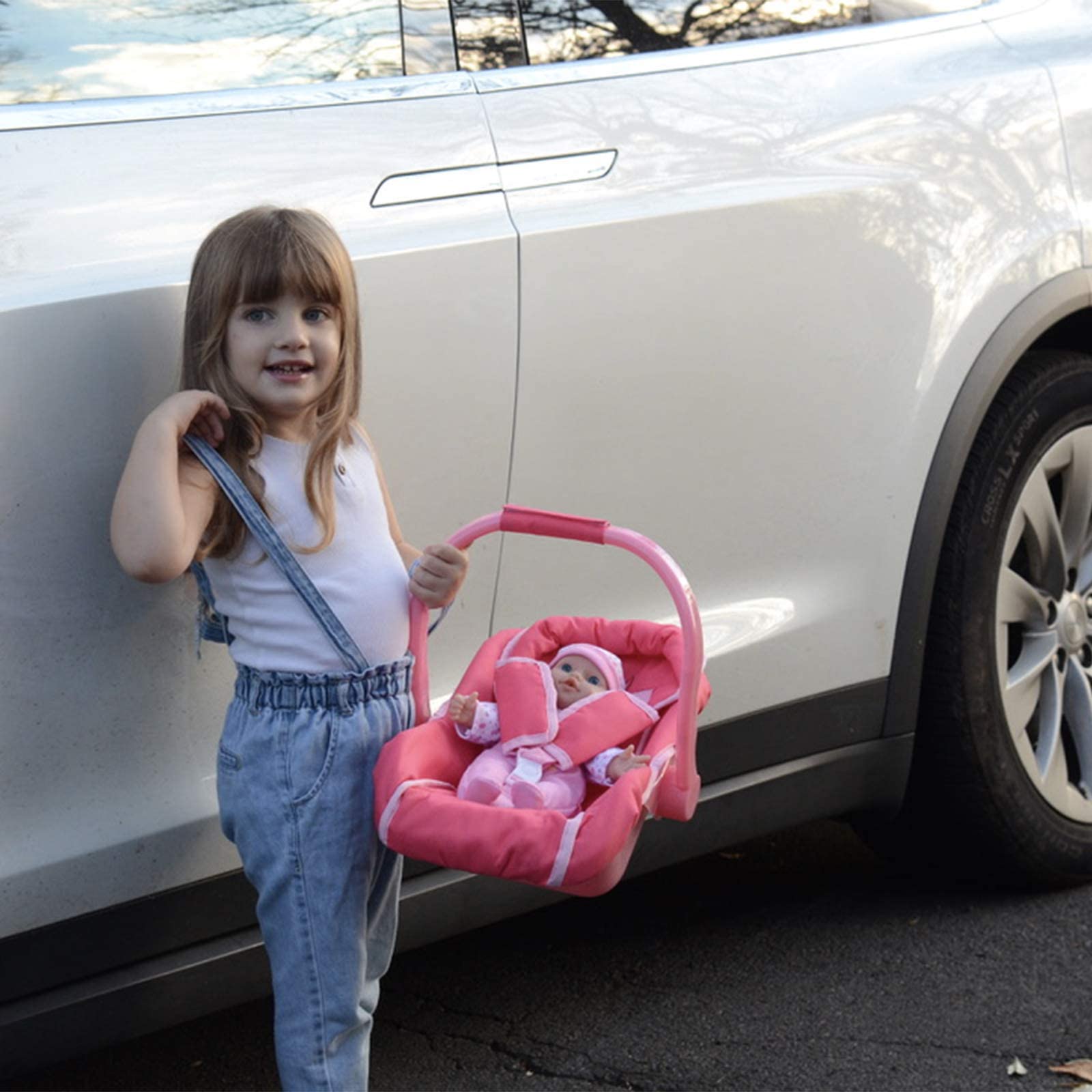 Unicorn Baby Doll car seat for Dolls -Great Baby Doll Accessories for Travel (Car Seat)