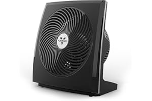 Vornado 673T Whole Room Air Circulator Fan with Pivoting Head, 3 Speed Settings, Adjustable Tilt, Manual Control, Signature Vortex Action, Deep Pitched Fan Blades, Powerful Airflow, Black
