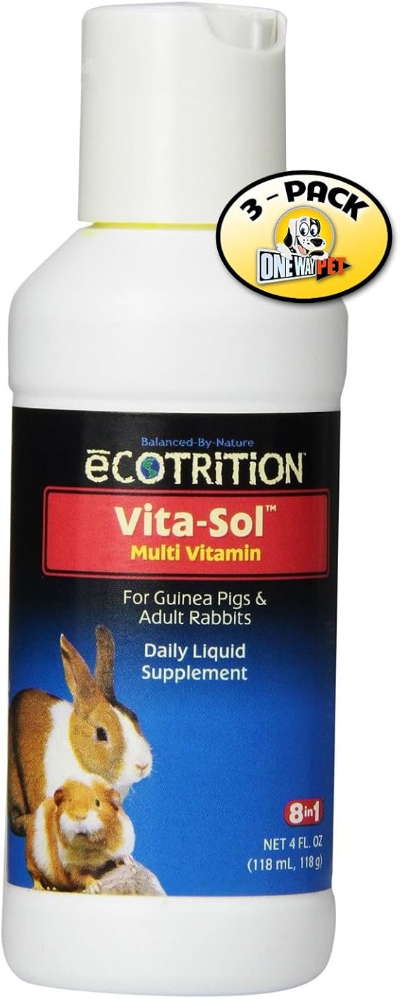 8 in 1 Ecotrition VitaSol Liquid Multi Vitamin for Rabbits & Guinea