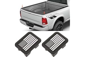 LINOAH for Ram 1500 Stake Pocket Covers Fit 2019-2024 Ram 1500 Rail Stake Pocket Cover Compatible with 5TH Gen Dodge Ram 1500 Bed Rail Caps, Tactical American Flag, Pack of 2