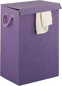 Zeller 14107 - Cesto de la Ropa Sucia (Plegable, algodón, 40 x 30 x 60