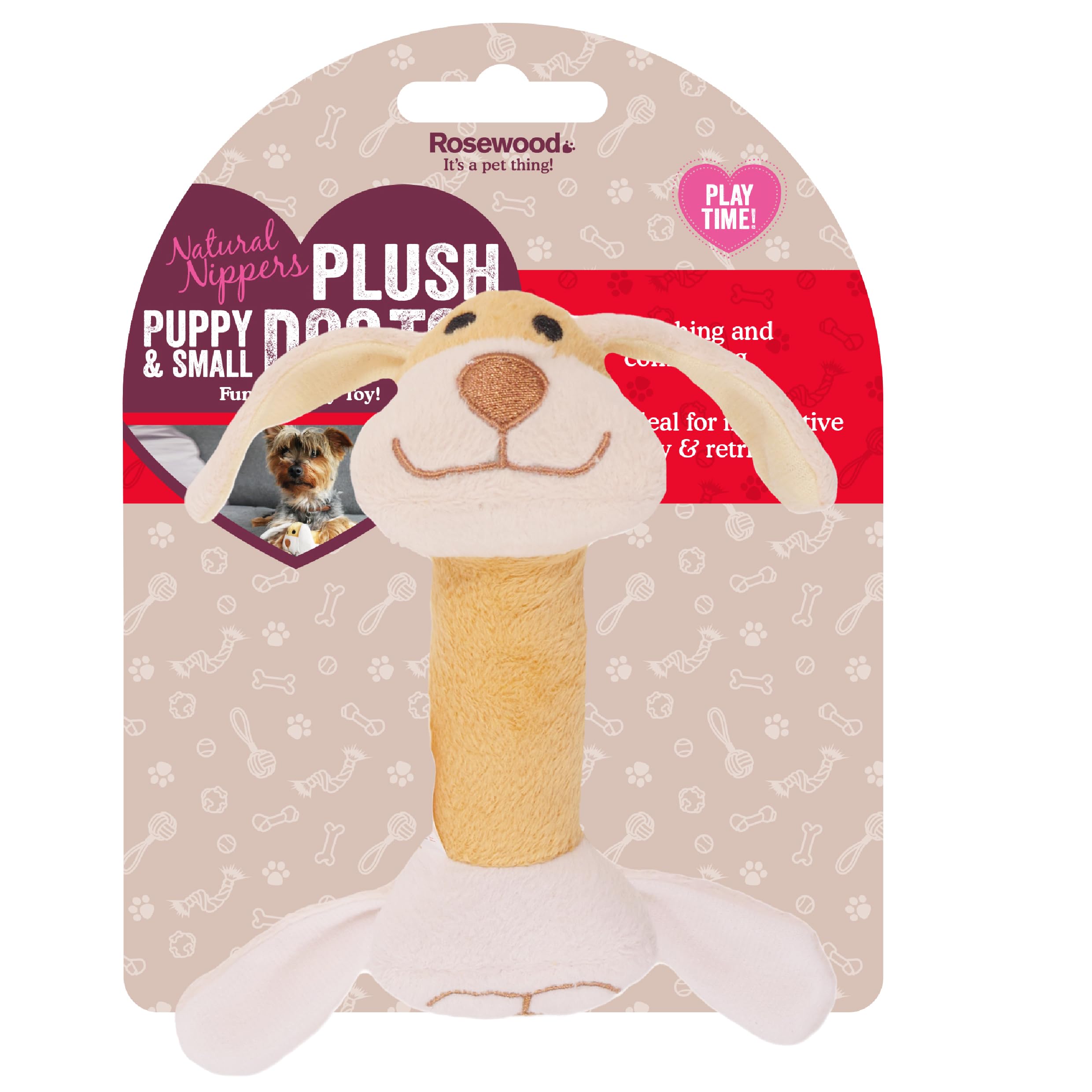 Rosewood Dog Natural Nippers Cuddle Plush, for All Breed Sizes