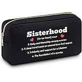 Inspirational Gifts for Sorority Sister Makeup Bag Friendship Gifts for Sister Gifts for Sorority Gifts for Women Best Friends Bestie Cosmetic Bag Birthday Gifts for Women Sister Friend