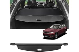 VEENJOY Cargo Cover for Jeep Grand Cherokee (2 Row WL) 2022-2025 Accessories Retractable Trunk Cover Security Shielding Shade Cargo Luggage Cover Trunk Privacy Protection