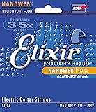 Elixir Electric Guitar Sets Ultra-Thin Nanoweb Coating - Medium (0.011 - 0.049)