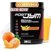 JYM Supplement Science Post JYM Active Matrix Mandarin Orange Amino Recovery Powder Pure Creatine HCL, BCAA’s, Glutamine, Carnitine, Betaine, Taurine for Strength, Repair, Performance 30 Servings