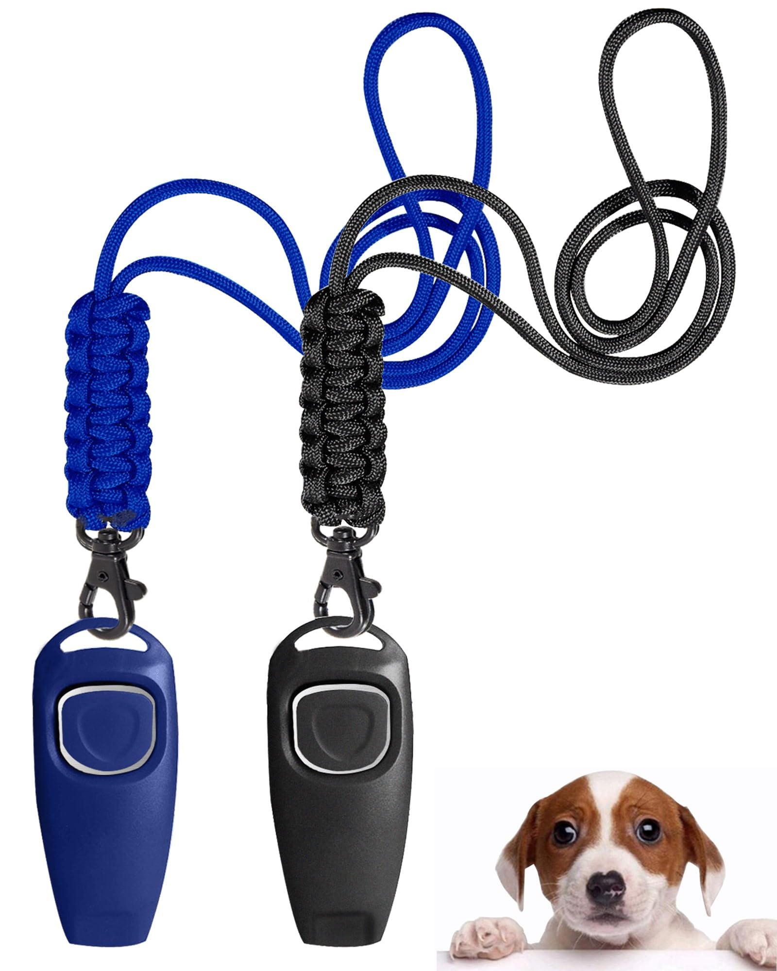 TODREMOU Dog Whistle Recall Training 2 Pack-Professional High Pitch-Can Be Heard By Human Ears